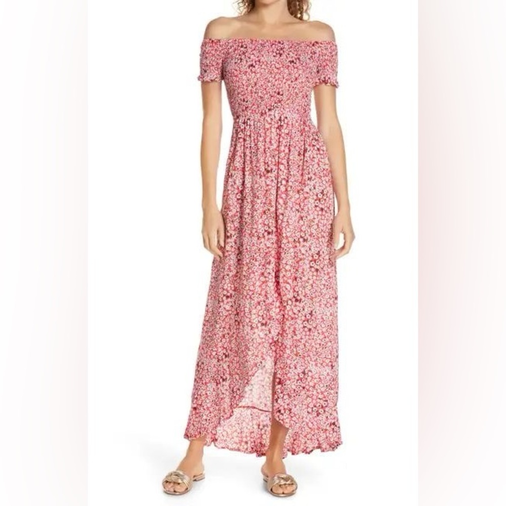 Tiare Hawaii Cheyenne Off the Shoulder Cover-Up Maxi Dress